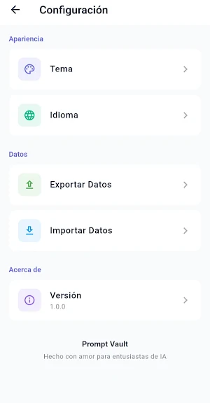 PromptVault - Almacena Prompts Screenshot 2