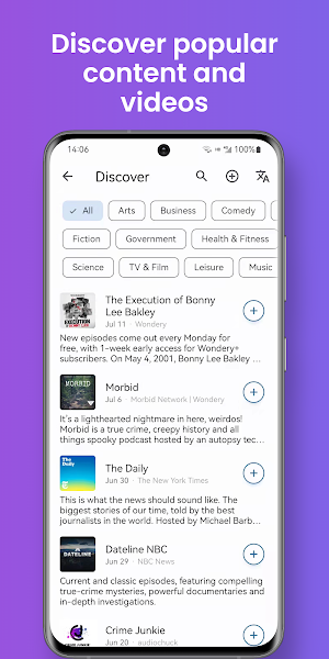 FocusPodcast  & AudioBooks Screenshot 3
