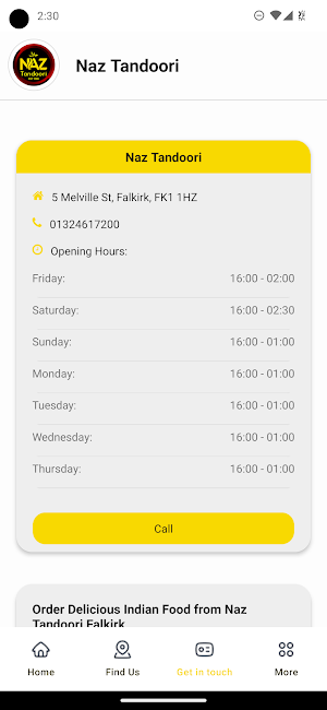Naz Tandoori Falkirk Screenshot 2