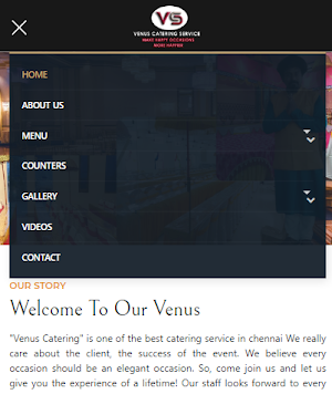 Venus Catering Service Screenshot 1