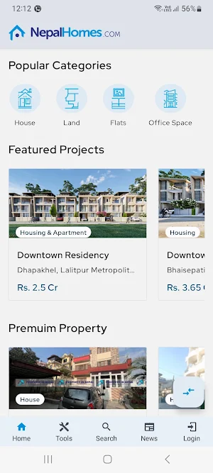 Nepalhomes Screenshot 1