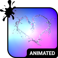 Heart Splash Animated Keyboard + Live Wallpaper