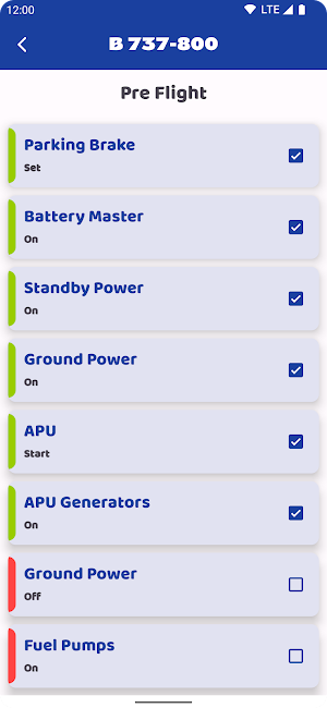 Flight Checklist Screenshot 3