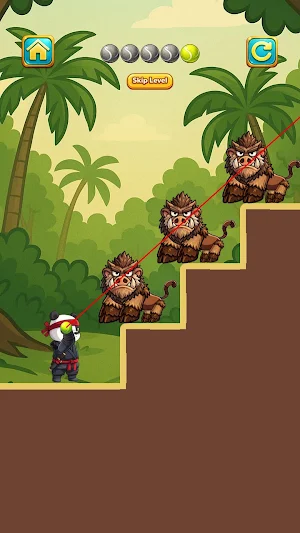 Jungle Ninja Panda Aim Screenshot 0