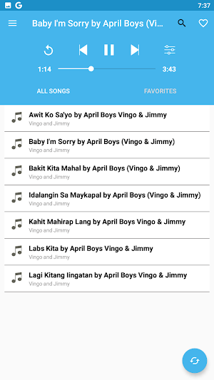 DP MUSIC PLAYER Screenshot 2