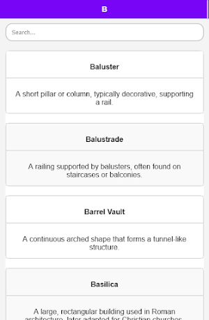 Architecture Dictionary Screenshot 2