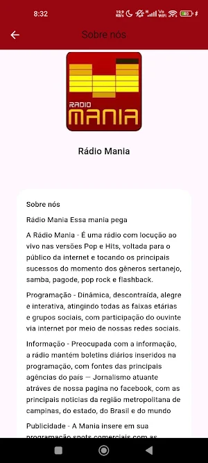 Rádio Mania Screenshot 0