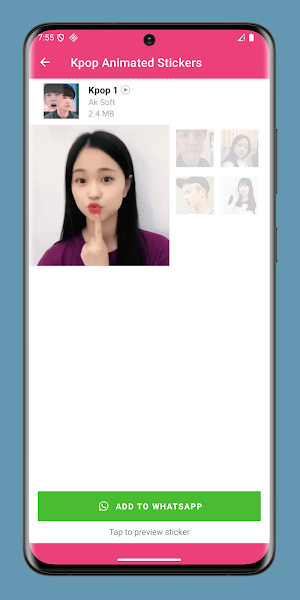 Kpop Animated Stickers Screenshot 3