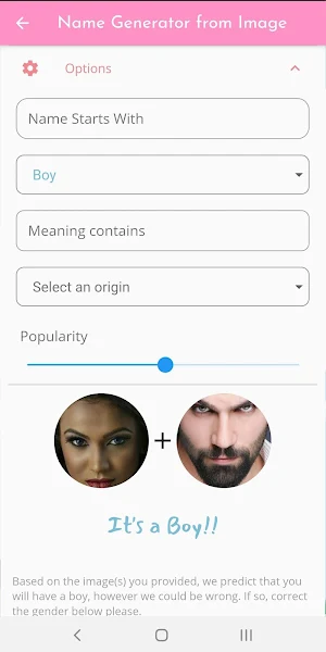 Baby Name Generator using phot Screenshot 3