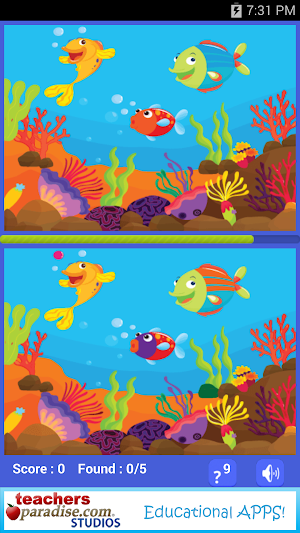 Kids Spot The Differences Game Screenshot 1