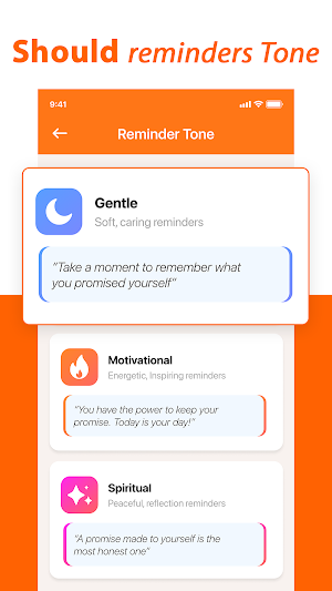 Self Promise Reminder Screenshot 2