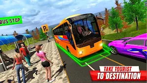 OffRoad Tourist Coach Bus Transport:Bus Games 2021 Screenshot 1