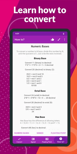 Base Converter - Floating Point and Signal Screenshot 3