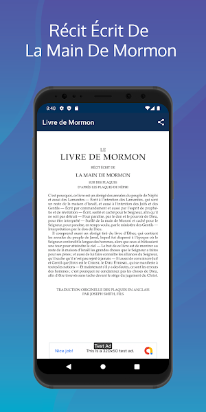Livre de Mormon en Français Screenshot 1