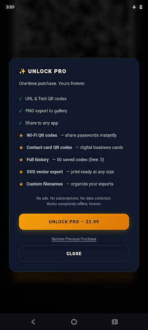 QR Code Generator Offline Screenshot 2