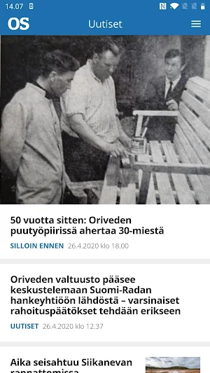 Oriveden Sanomat Screenshot 0