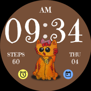Cat Watch Face Screenshot 3