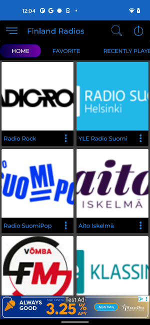 Finland Radio + Recorder Screenshot 0