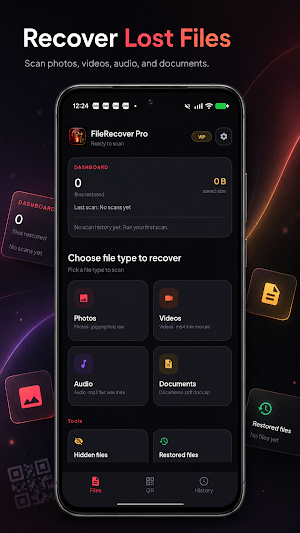 FileRecover: Restore & QR Screenshot 0