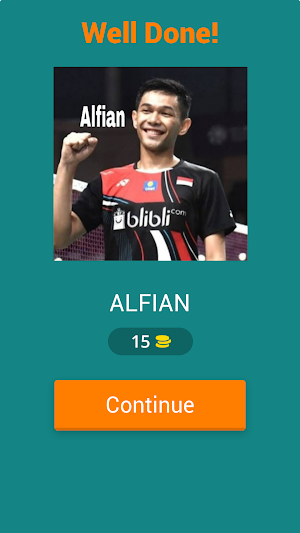 guess the badminton player Screenshot 1