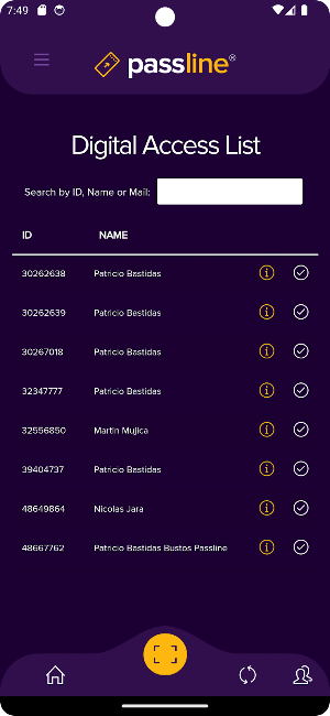 Passline Accreditation Screenshot 2