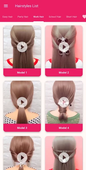 Girls Hair style Step By Step Screenshot 2