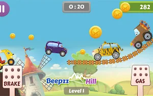 Beepzz Hill - racing game for kids Screenshot 2