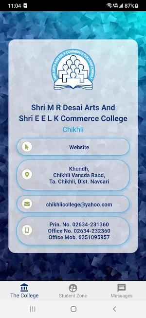 Arts & Comm. College Chikhli Screenshot 0