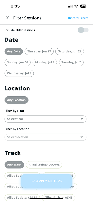WEAI Events & Conferences Screenshot 1