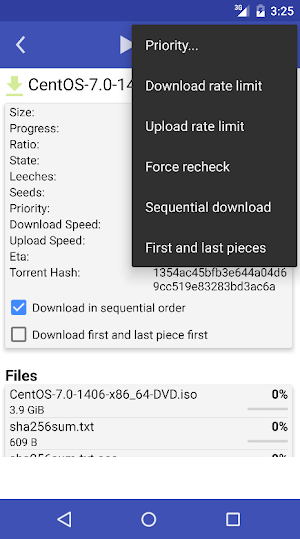qBittorrent Controller Screenshot 2
