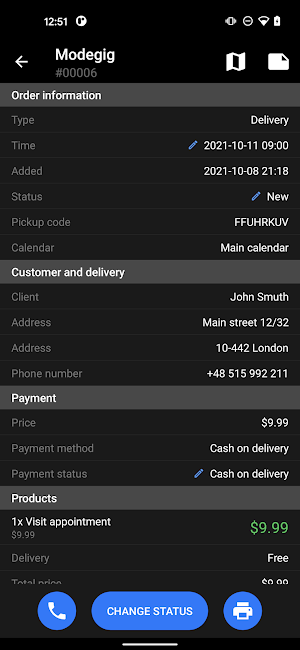 Modegig Screenshot 1