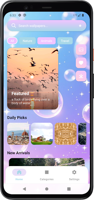 Bright Wallpaper Screenshot 0