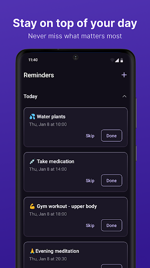 Recurli - Recurring Reminders Screenshot 0