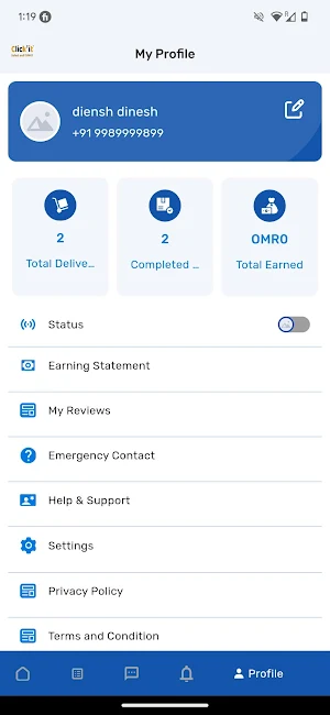 Click It Delivery Screenshot 1