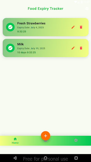 Food Expiry Tracker Screenshot 1