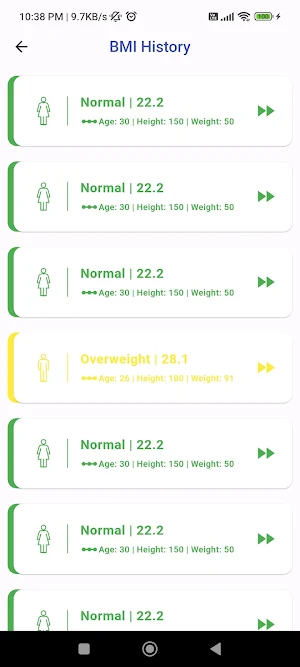BMI Calculator & Health Tips Screenshot 2