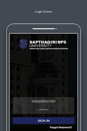 SNPSU Student Login Screenshot 2