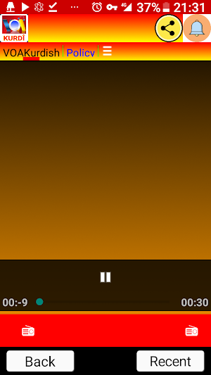 VOA Kurdish Radyo Screenshot 1