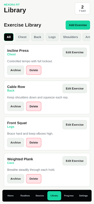Nexora Fit Screenshot 3