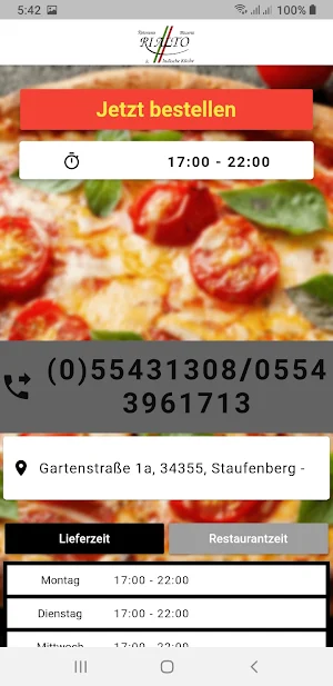 Pizzeria Rialto Indische Küche Screenshot 1