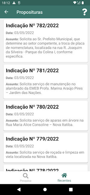 Câmara Municipal de Itatiba Screenshot 2