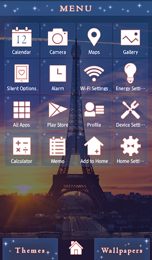 Sunset in Paris Theme +HOME Screenshot 2