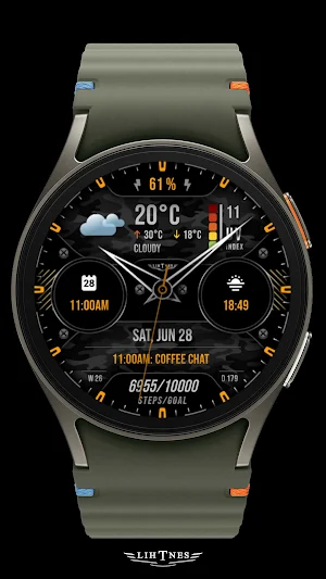 Weather Watch Face 074 Screenshot 1