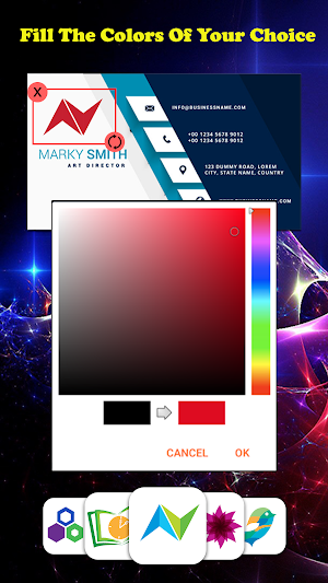 Business Card Maker - Business Card Designer Screenshot 2