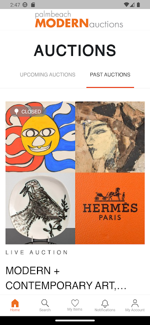 Palm Beach Modern Auctions Screenshot 1