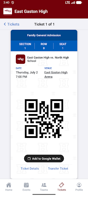 East Gaston High Athletics Screenshot 2