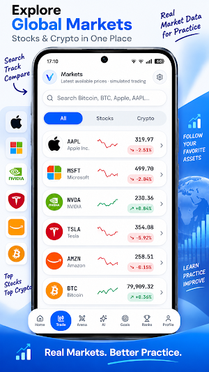 TradeVirt: Paper Trading Screenshot 1