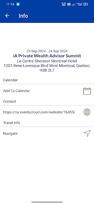 Events by iA Private Wealth Screenshot 1