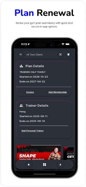 Marshall Health Club Screenshot 2