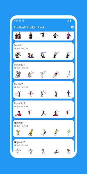 Football Stickers Pack Screenshot 2